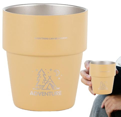 Insulated Tumbler, Travel Beer Mug, 300ml Stainless Steel Mug, Vacuum Insulated Coffee Mug, Reusable Travel Mug, Insulated Coffee Mug, Stainless Steel Tumbler, Camping Coffee Mug, Portable Coffee Cup