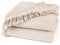 Pure Label Musselin Decke 220x240cm - Oeko-Tex zertifizierte Tagesdecke aus 100% Baumwolle | Musselin Wohn- & Kuscheldecke für Couch und Sofa in XXL | 220 x 240 cm, Farbe der Decke Beige