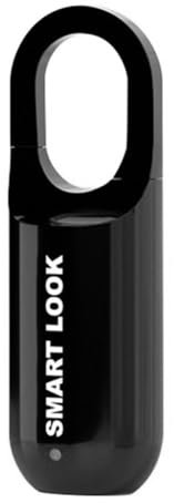 JNJOOD Candado con huella digital M01 antirrobo inteligente cerradura para puerta llave USB recargable seguridad para armario bicicleta casa negro