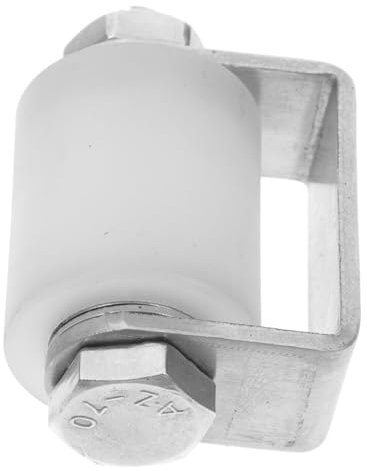 Holibanna Rouleau Guidage Portail Acier Inoxydable Avec Roue Nylon Pour Porte Coulissante Usage Domestique 2.36X1.57X1.10 Pouces Cadre IntéGré Silence Et Stabilité