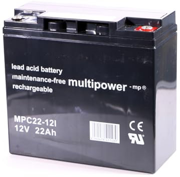 Zyklenfester AGM-Blei-Akku MP22-12C 12V 22Ah – Wartungsfrei & zuverlässig für Rollstühle, Caddies & Gewerbeanwendungen