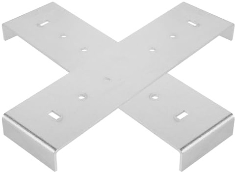 HONITANO 2pcs Mailbox Mounting Brackets Metal Repair Kit for Outdoor Letter Boxes Heavy Duty Installation Support for Floor Mailboxes Easy and Quick Setup for Stable Wall Mount