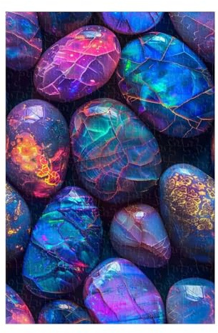 Puzzle 1500 Teile für Erwachsene Bunte Kieselsteine 87 x 57 cm, Pädagogisches Spiel Schwierig Herausfordernde, Geschenk für Mann und Frau, 1500 Teile Puzzles für Erwachsene