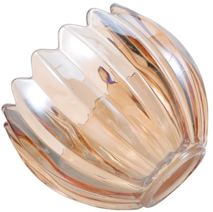 POPETPOP Lampenschirm Glas Tulpenform 42mm Öffnung Ersatzglas für Nachttisch und Stehlampen Geeignet für Wohnraumbeleuchtung