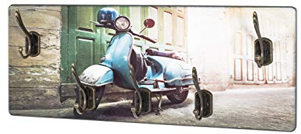 HAKU Wandgarderobe bronze, Motiv, MDF, Metall - Maße: B 50 x H 20 x T 5 cm, Style: Industrial
