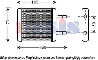 AKS DASIS Wärmetauscher, Innenraumheizung 569017N