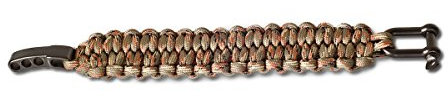 Survival Armband | Paracord Armband | Survival Ausrüstung | Notfall Ausrüstung | Outdoor Armband für die Wanderausrüstung mit Rettungsleine aus Paracord | Größe einstellbar Farbe: Camouflage…