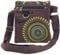 GURU SHOP Kleine Schultertasche, Hippie Tasche, Goa Tasche - Braun, Unisex - Erwachsene, Baumwolle, 18x17x7 cm