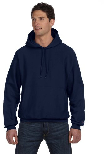 Champion Men's Men' Reverse Weave Fleece Pullover Hoodie, Navy, XX-Large