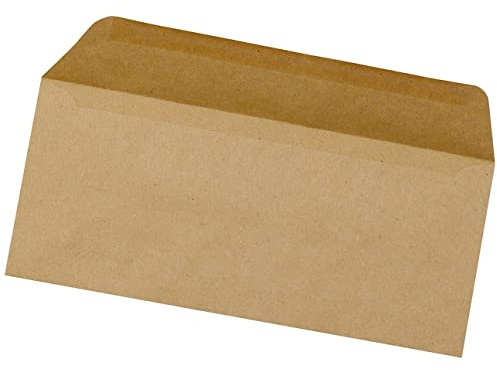 Q-Connect DL Envelopes Wallet Gummed 70gsm Manilla (1000 Pack) KF3413