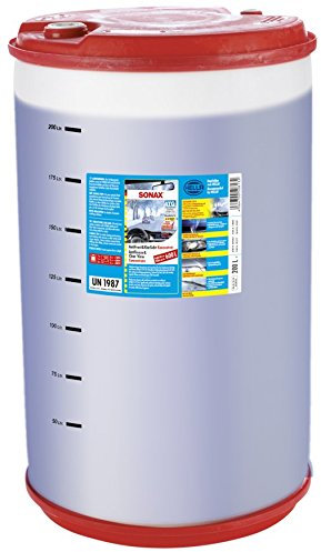 SONAX Antifrost+KlarSicht Konzentrat (200 Liter) ergibt bis zu 600 Liter Winter-Scheibenwaschwasser, sofort mischbereit, schlierenfrei, Antikalk-Effekt | Art-Nr. 03329050