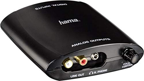 Hama Audio-Konverter AC82 digital auf analog, Schwarz