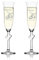 polar-effekt 2 Sektgläser mit Namen und Datum - Kristallgläser mit Gravur 175 ml - Geschenkidee zum Hochzeitstag, Jahrestag oder Valentinstag