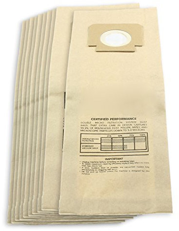 SPARES2GO H4 H18 Type Dust Bags for Hoover Turbopower 1/2 / 3 / Junior Turbomaster Turbolite (Pack of 10)