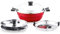 Sowbaghya Non Stick Induction Base Multi Kadai With 2 Idli Plates & 1 Steamer Plate, Idli Maker With Steamer - 3 ltr (Aluminium)