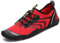 SAGUARO Badeschuhe Strandschuhe Aquaschuhe Wasserschuhe Surfschuhe Schwimmschuhe für Damen Herren Kinder, Rot 44