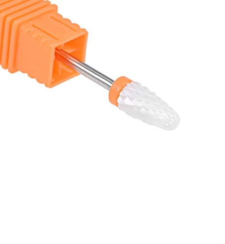 sourcing map Ceramic Nail Drill Bits 3/32 Inch (XXC Double Extra Coarse) for Manicure Pedicure Cuticle Gel Nail Polish