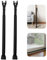 Guard Dog Security Door Jammer 2-in-1 Adjustable Door Knob Jammer & Sliding Patio Door Security Bar – 40 Different adjustments (Black 2 Pack)