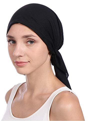 Zhiyao Damen Chemo Mütze Turban Einfarbig für Krebs Frauen Krebs Kopfbedeckung Headwrap schals Gap Indien Muslim Stretch Hut