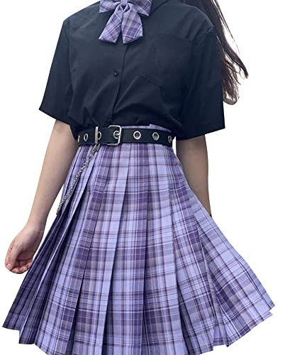 Uposao Mobili a vita alta, gonna pieghettata Harajuku, stile coreano Mignon Kawaii, gonna pieghettata da donna