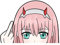 Zero Two Anime Autoaufkleber Vinyl Wasserdicht – 13 cm Darling In The Franxx Sticker – Auto Motorrad Laptop – Otaku Geschenk Dekoration