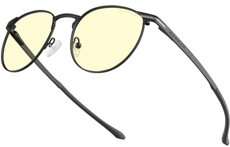 Gunnar Titanium Blaulichtfilter-Brille - Mateo | Computer-/Gaming-Brille - Mateo Titanium - Blaulichtfilter - Patentierte Technologie