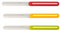 Arcos - Ensemble de couteaux de parage de 3 pièces en acier inoxydable. Ensemble de couteaux de cuisine coloré pour peler les fruits et légumes. Poignée ergonomique et lame de 100 mm. Série B-Line.