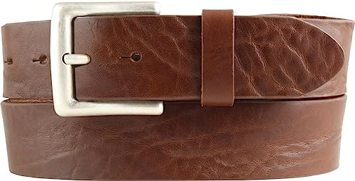 BELTINGER Gürtel aus Vollrindleder Used-Look 4 cm | Jeans-Gürtel für Damen Herren 40mm | Ledergürtel Vintage-Look 4cm
