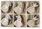 RiloStore 24 STK Anhänger Weihnachtsmann Nikolaus Elch Holz Hänger Christbaumschmuck Deko Weihnachten Geschenkanhänger Christbaum Deko Weihnachtsdeko