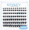 Wimperncluster 84 Stück Cluster Lashes DIY Cluster wimpern Einzelne die wie Wimpernverlängerungen aussehen Natürliches Aussehen Dünnes Band & Weich(Cloudy, D-8-16mix)