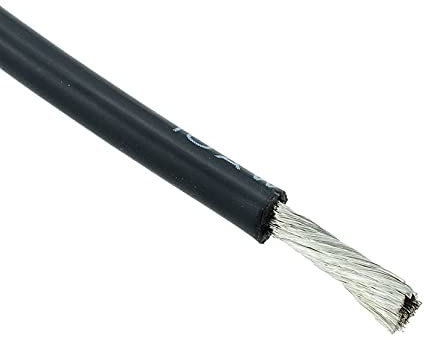 Black Silicone Lead Wire 10AWG 1050/0.08mm Hobby DIY Electronics Electrical Automotive (1m Length)