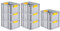 PROREGAL SuperSparSet 8x Eurobox NextGen Color | HxBxT 22x30x40cm | 20 Liter | Griffe gelb geschlossen | Glatter Boden | Eurobehälter, Transportbox, Transportbehälter, Stapelbehälter