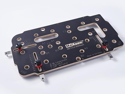 MFT Schablone 2.0 Multifunktionstisch Frässchablone 96mm Raster (Ø20mm) inkl. 2 MaKoen BenchDogs