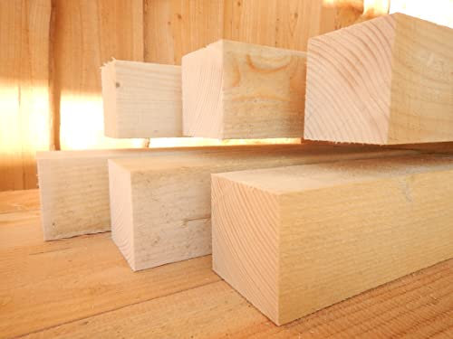 FICHTE TANNE 60x60 mm Balken 6x6 cm Kantholz Pfosten Rahmen sägerau Bauholz 40cm Länge (2)