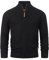 Indicode Herren INLut Strickjacke mit Stehkragen und Reißverschluss | Cardigan Feinstrickjacke für Männer Black, L