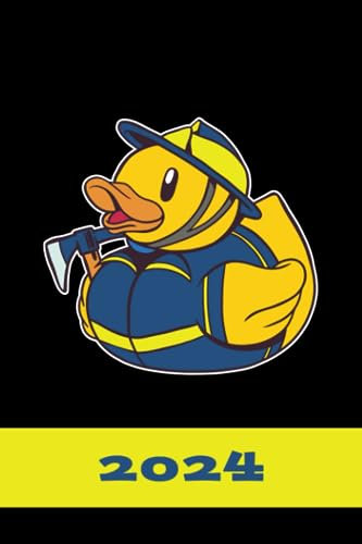 Kalender 2024: Kompakter Jahresplaner Wochenübersicht | A5 | Januar bis Dezember | Ferien, Feiertagen Monatsübersicht und vieles mehr | Organizer und Zeitplaner für 1 Jahr | Badeente THW