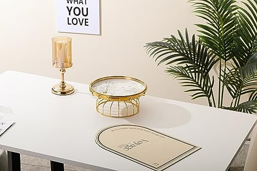 Zellerfeld Etagere aus Porzeellan mit Untersetzer weiß-gold