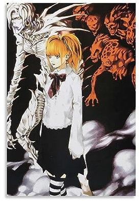 Anime Death Note Misa Amane Poster Kunst Poster Leinwand Malerei Dekor Wanddruck Foto Zuhause Moderne dekorative Poster 30,5 x 2,5 cm