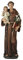 BC katholische St. Antonius von Padua, gesegnete Figur, religiöse, inspirierende Heimdekoration, 37,5 cm hoch, Renaissance-Skulptur handgefertigt von Buildclassic