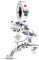 PANDORA Moments Weihnachtszauber Rentier Charm-Anhänger aus Sterling Silber mit künstlichen Kristallen, Kompatibel Moments Armbändern, 792826C01
