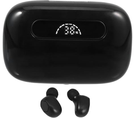 OSALADI Kabellose In-Ear-kopfhörer Mit Digitalanzeige Stereo-ohrhörer Mit Touch-Control Lautsprecher Rauschunterdrückung Ladestation Für Außeneinsatz Schwarz