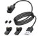 Ladegerät Ladekabel für Garmin Uhr Vivoactive 5 4 4S 3 Forerunner 55 45 945 935 965 Fenix 7 6 5 5S Venu 2/2S/3 Instinct Approach, USB Garmin Ladekabel Uhr mit 2 Typ C Adapter und 2 Staubstecker