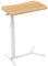 ESMART EAS-121WM 60 x 38 cm Ahorn - Mobiler stufenlos pneumatisch höhenverstellbarer Beistelltisch 66-106 cm für Couch, Bett, Kinderzimmer und Homeoffice