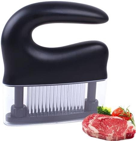 Attendrisseur de viande, grand attendrisseur de viande, lame tranchante en acier inoxydable 48, outil de cuisine économe en main-d'œuvre, alternative au marteau et à la viande, agrafeuse/attendrisseur
