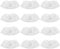 Littlegaofeithing 12Pcs Bonnettes Microfibre Lingettes,Blanc Lingettes Bonnettes Accessoire,compatible avec la plupart des Nettoyeur à vapeur