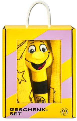 Borussia Dortmund Unisex – Babys BVB Geschenkset Emma Geschenkeset, gelb, One Size