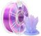iBOSS Gradient PLA Plus 3D-Drucker-Filament 1,75 +/- 0,02 mm, 1 kg Spule (2,2lbs) Transparentes Zweifarbiges PLA Pro 3D-Filament, Passend für die meisten FDM-Drucker (Transparent Rosa Rot Hell Blau)