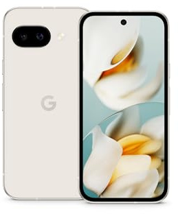 Google Pixel 9a with Gemini - Unlocked Android Smartphone with Incredible Camera and AI Photo Editing, All-Day Battery, and Powerful Security - Porcelain - 128 GB