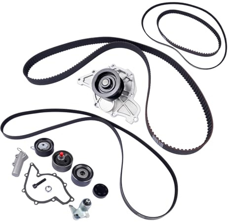 NSGMXT Kit Cinghia di Distribuzione + Cinghia Trapezoidale Compatibile con A4 A6 A8 Pa-ss at Su-perb I 2.5 TDI 059109119A 059130113J