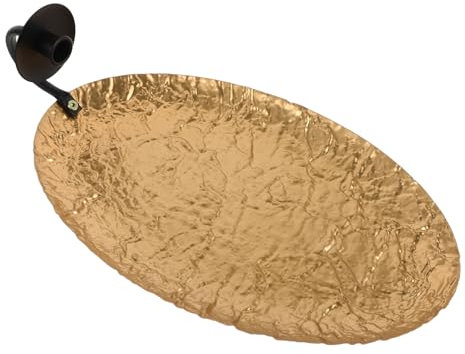 Ciieeo Kerzenhalter Aus Metall Für Flur Hängender Wandkerzenhalter Aus Metall Dekorativer Gold-wandhalter Für Tee Und Kerzen Modernes Wohnkultur-Accessoire Für Zimmer Badezimmer Und